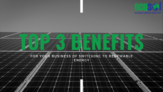 Top 3 Benefits for Your Business of Switching to Renewable Energy